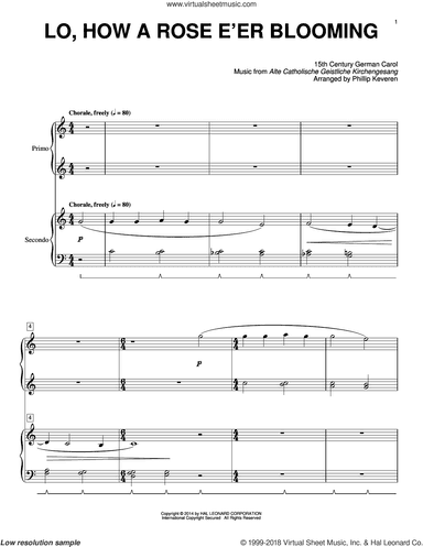 Lo, How A Rose E'er Blooming (arr. Phillip Keveren)