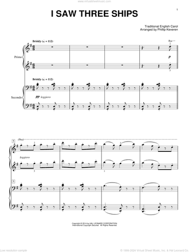 I Saw Three Ships (arr. Phillip Keveren)