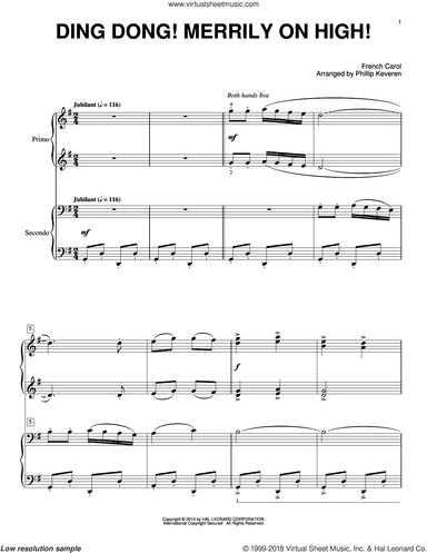 Ding Dong! Merrily On High! (arr. Phillip Keveren)