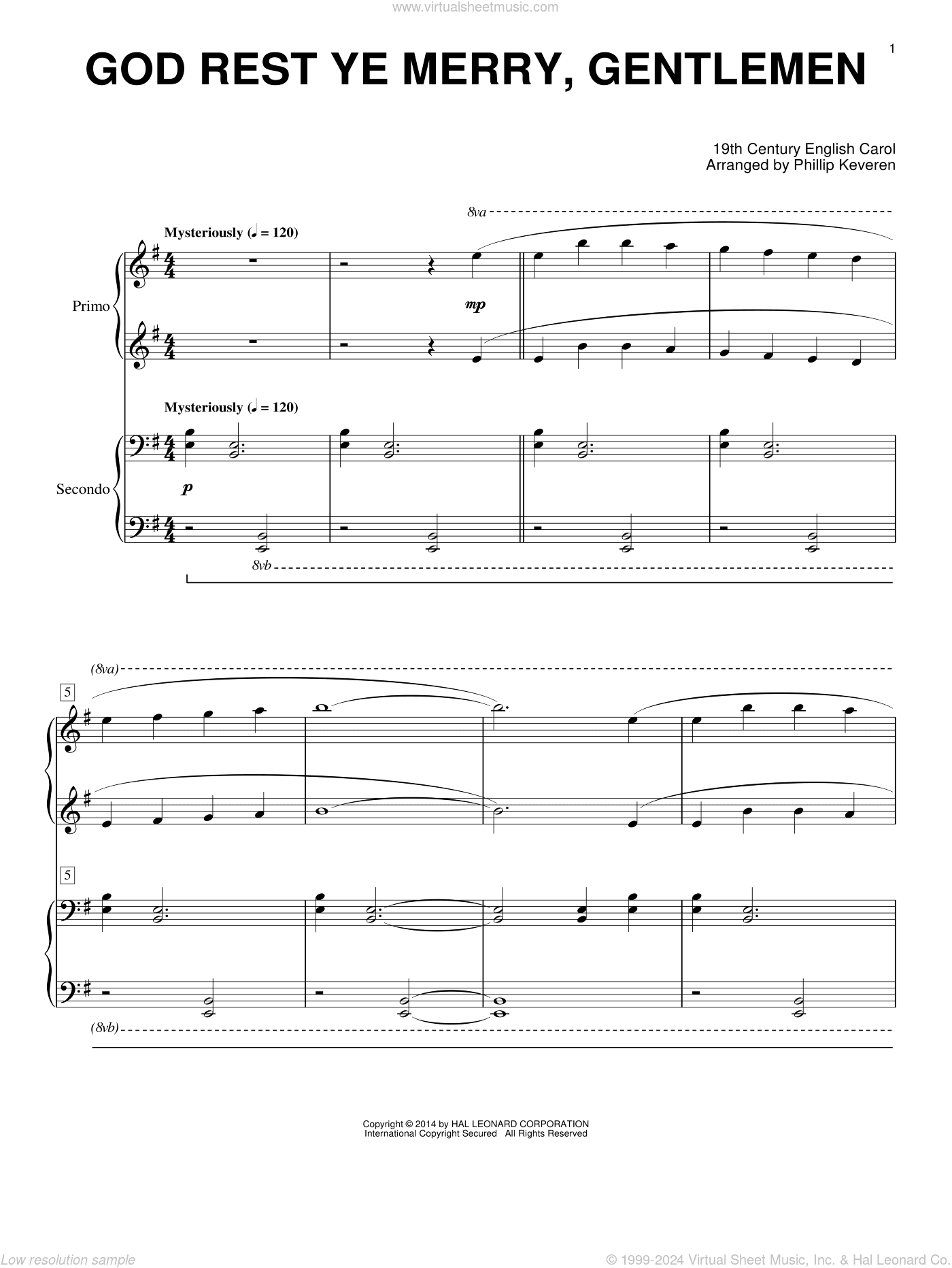 God Rest Ye Merry, Gentlemen (arr. Phillip Keveren)