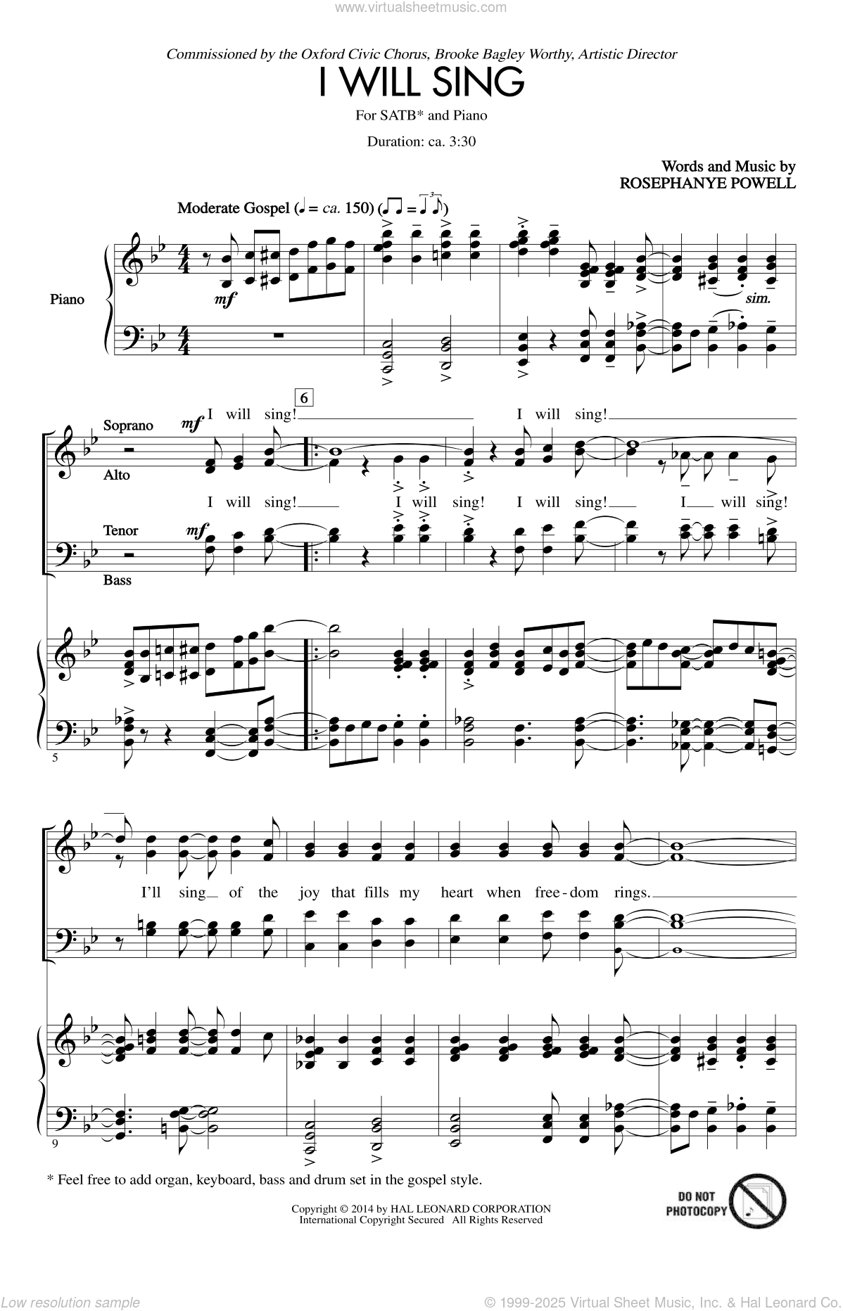I Will Sing