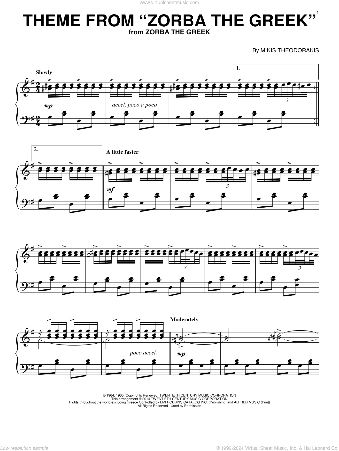Theme From "Zorba The Greek"