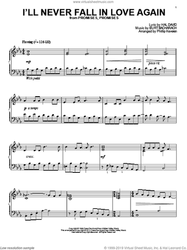 I'll Never Fall In Love Again (arr. Phillip Keveren)