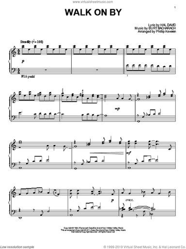 Walk On By (arr. Phillip Keveren)