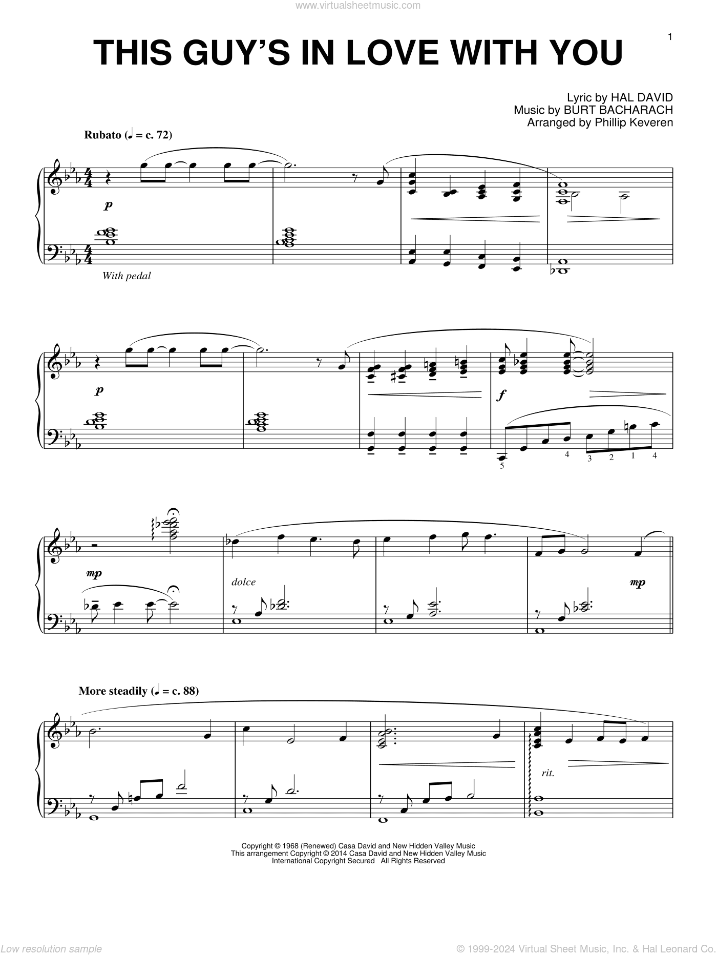 This Guy's In Love With You (arr. Phillip Keveren)