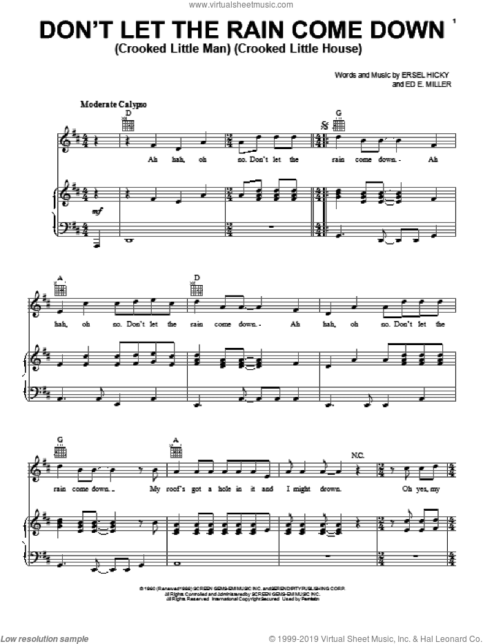 Don't Let The Rain Come Down (Crooked Little Man) (Crooked Little House)