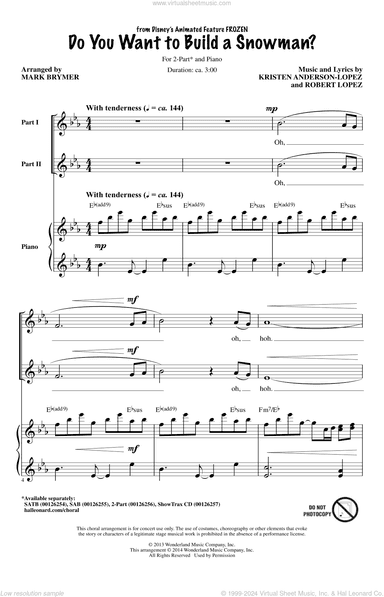 Do You Want To Build A Snowman? (from Frozen) (arr. Mark Brymer)