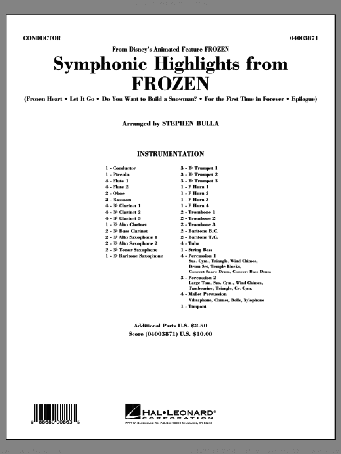 Symphonic Highlights from Frozen (COMPLETE)