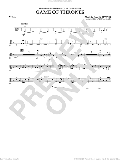 Game of Thrones (arr. Larry Moore)