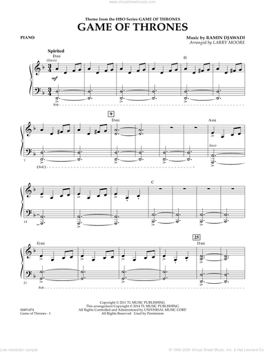 Game of Thrones (arr. Larry Moore)