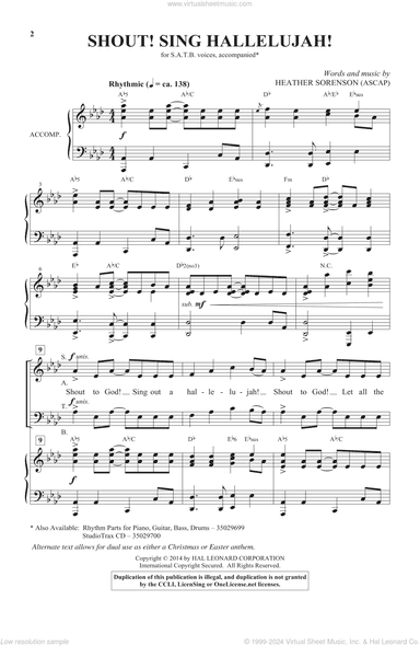 Shout! Sing Hallelujah