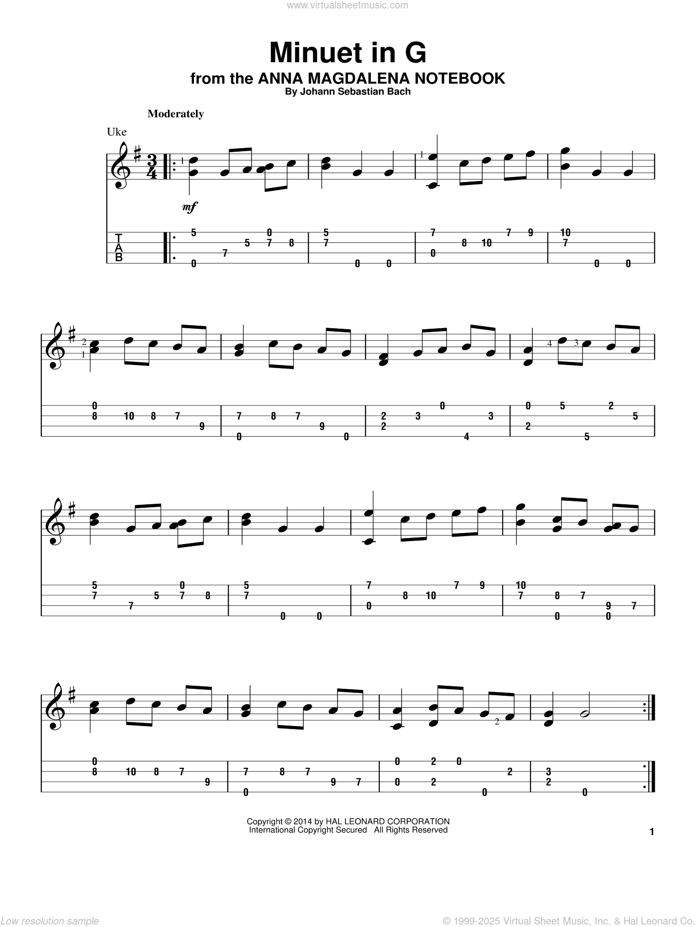 Minuet In G