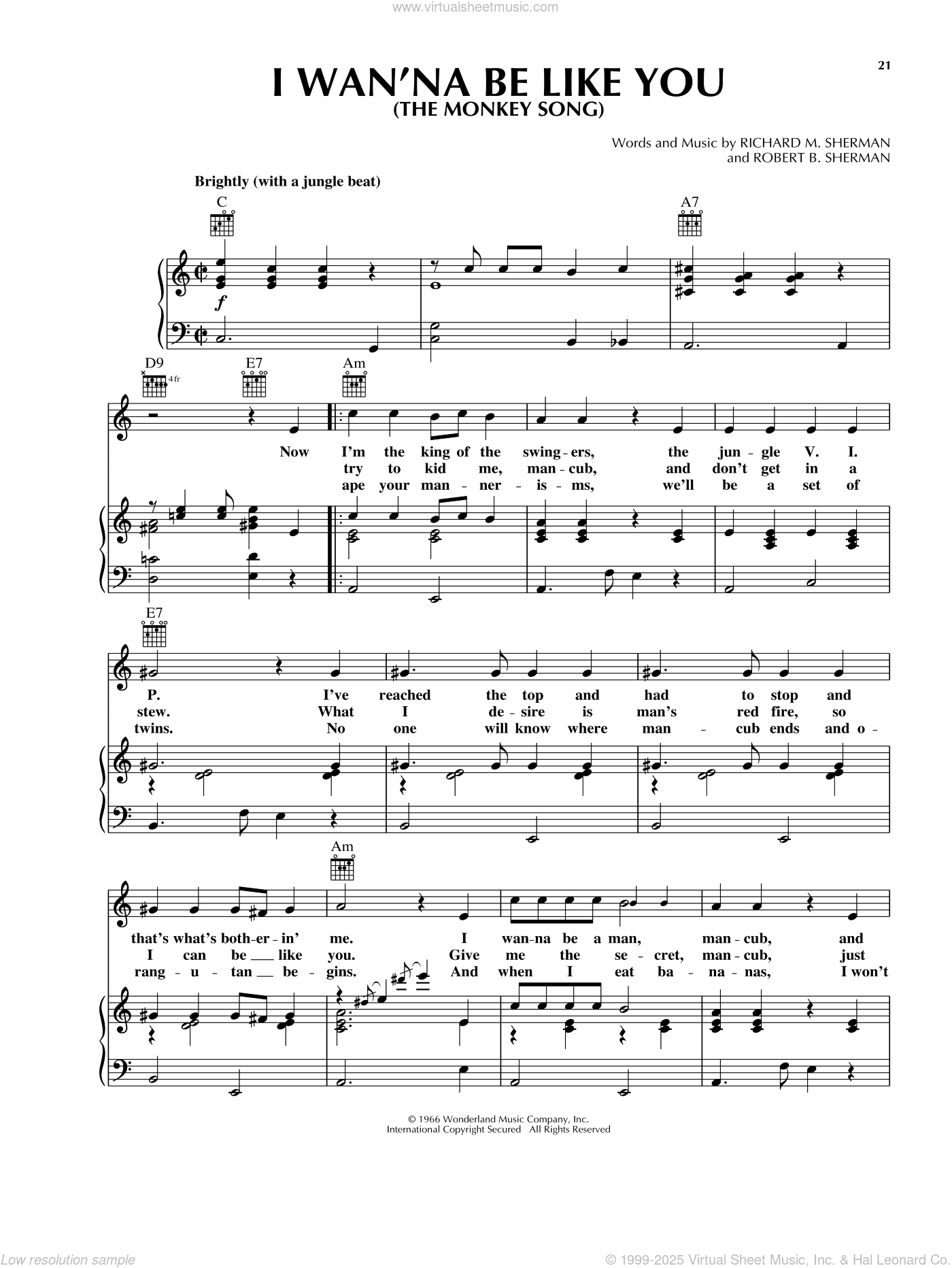 I Wan'na Be Like You (The Monkey Song) (from The Jungle Book)