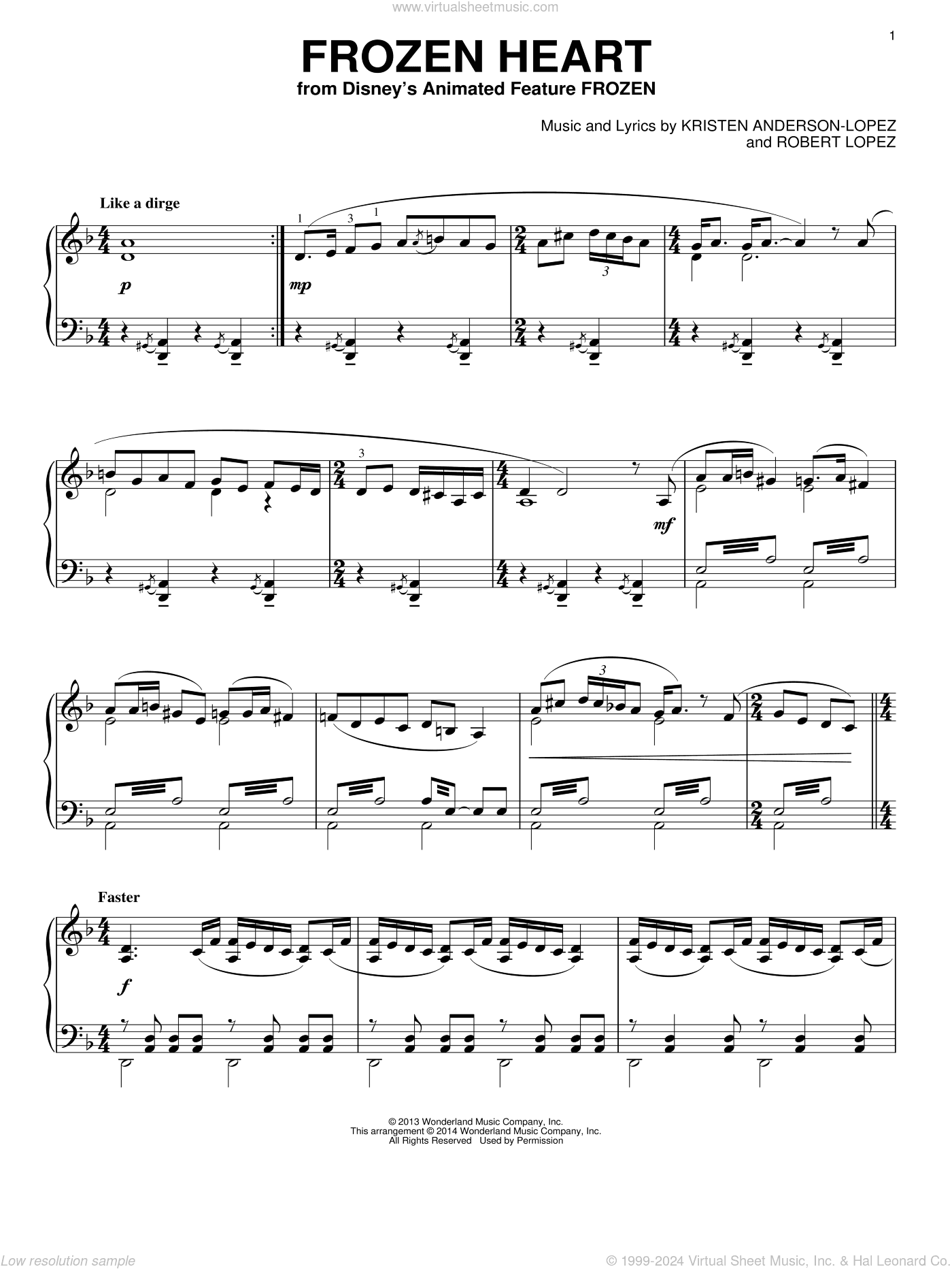 Frozen Heart (from Disney's Frozen)