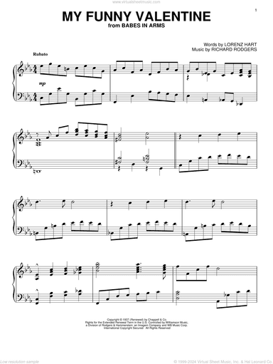 My Funny Valentine (arr. Brent Edstrom) [Jazz version]