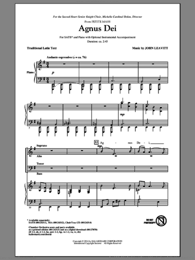 Agnus Dei (from Petite Mass)