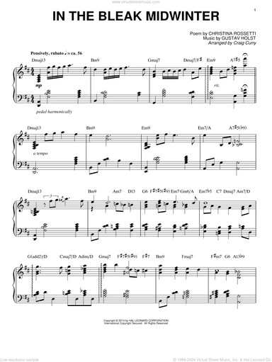 In The Bleak Midwinter (arr. Craig Curry)