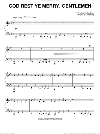 God Rest Ye Merry, Gentlemen (arr. Craig Curry)