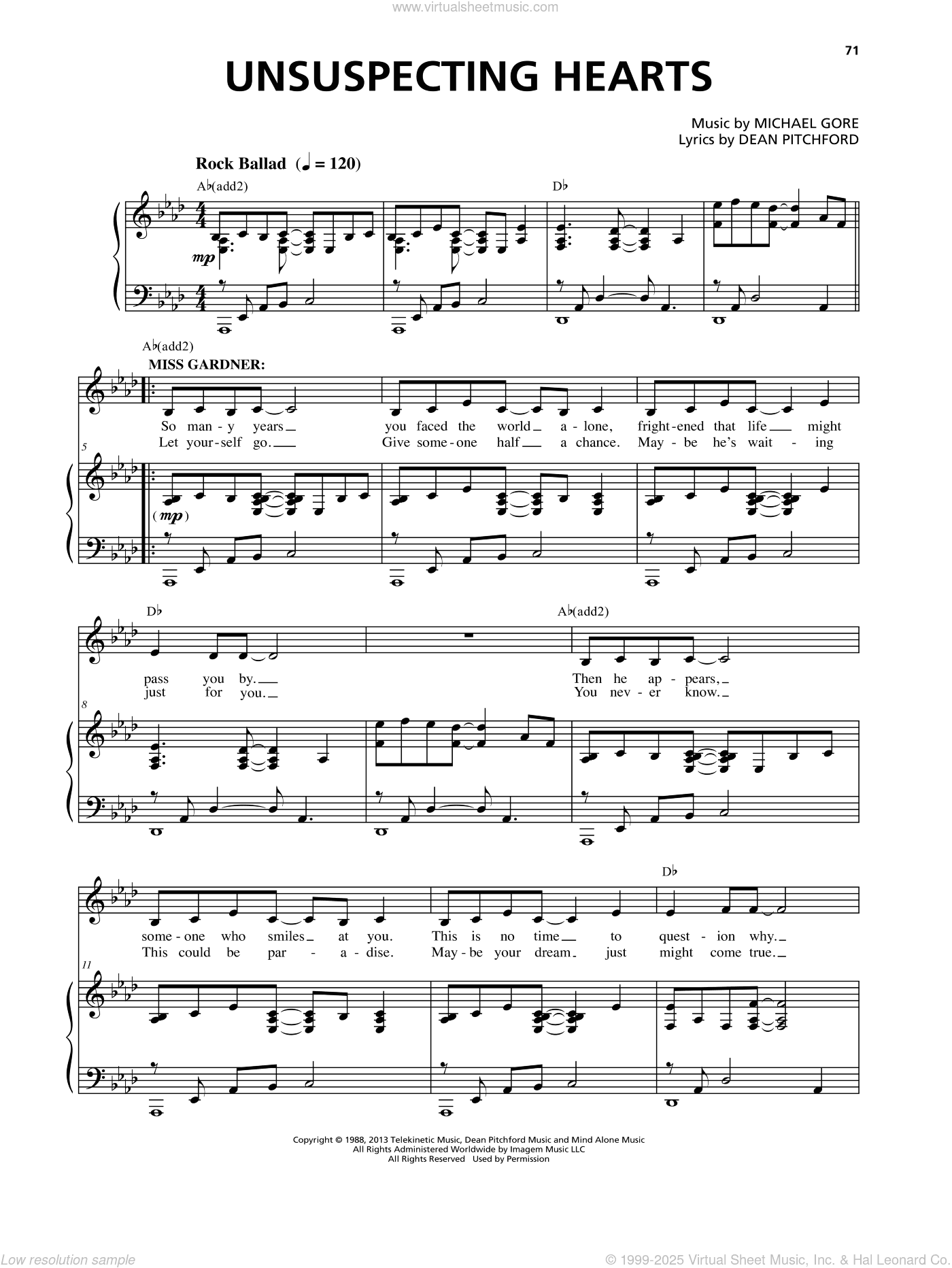Unsuspecting Hearts (from Carrie The Musical)