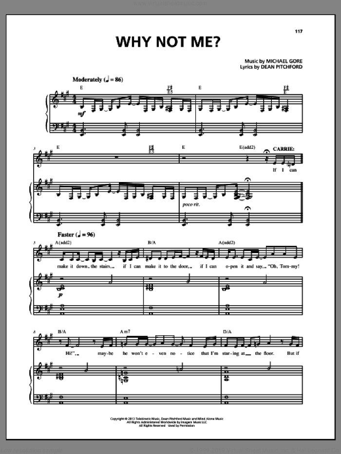 Why Not Me? (from Carrie The Musical)