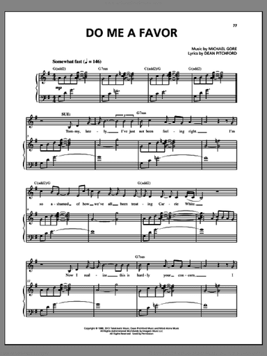 Do Me A Favor (from Carrie The Musical)