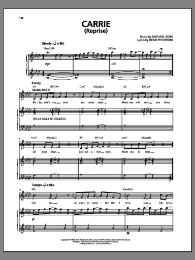 Carrie (Reprise) (from Carrie The Musical)