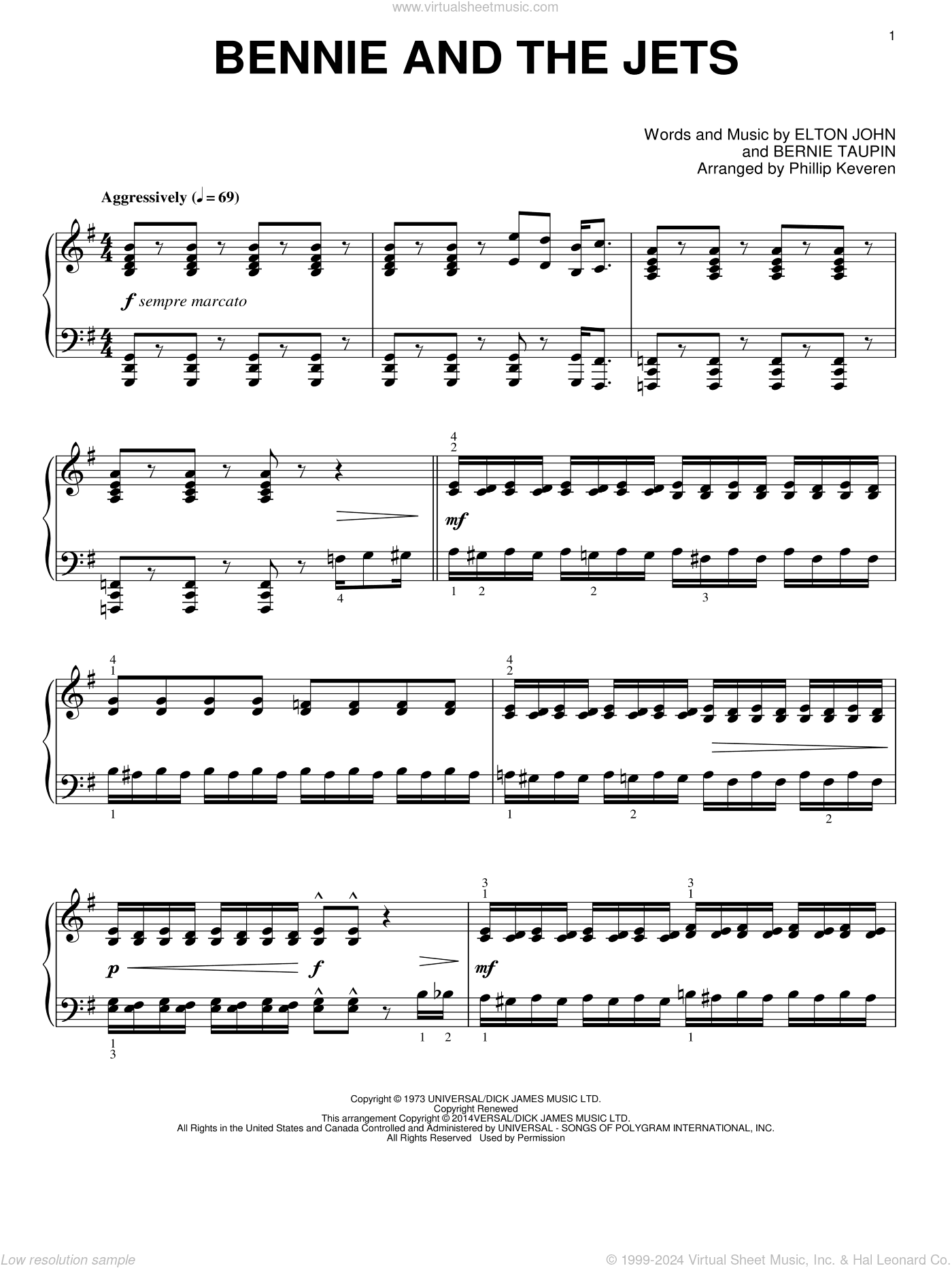 Bennie And The Jets [Classical version] (arr. Phillip Keveren)