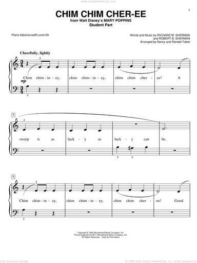 Chim Chim Cher-ee (from Mary Poppins)