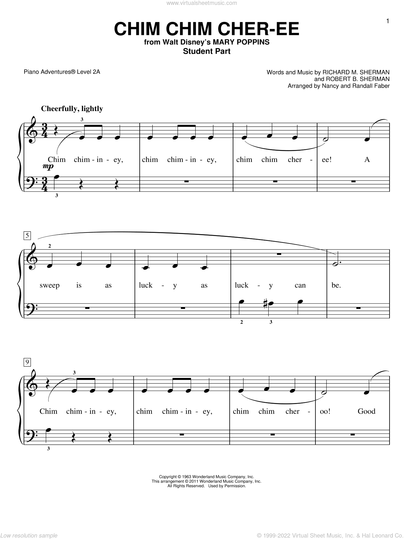 Chim Chim Cher-ee (from Mary Poppins)