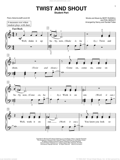 Twist And Shout, (intermediate/advanced)