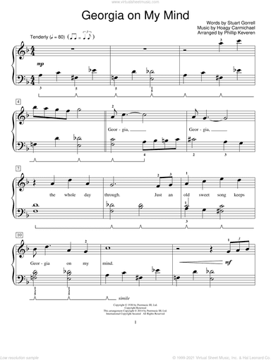 Georgia On My Mind (arr. Phillip Keveren)