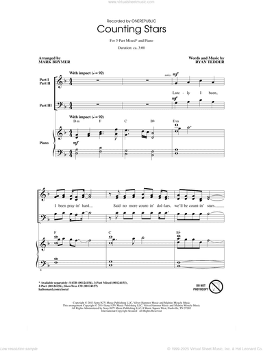 Counting Stars (arr. Mark Brymer)