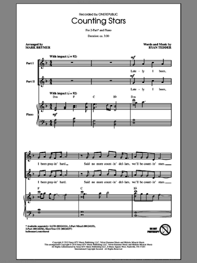 Counting Stars (arr. Mark Brymer)