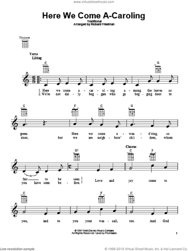Here We Come A-Caroling