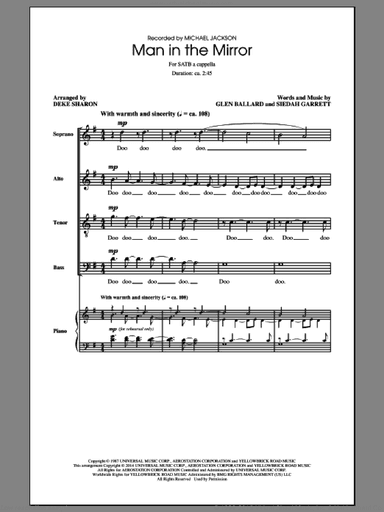 Man In The Mirror (arr. Deke Sharon)