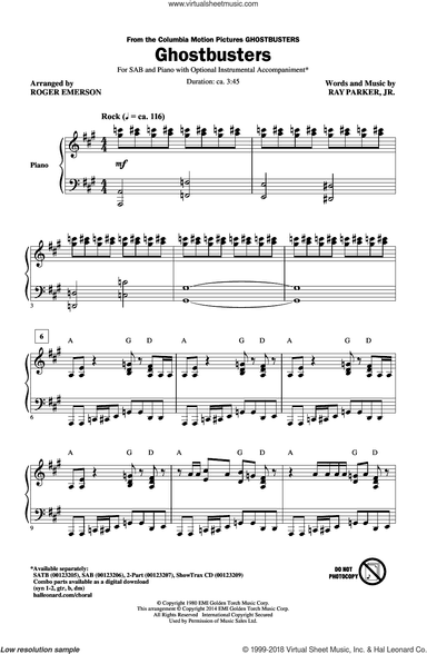 Ghostbusters (arr. Roger Emerson)