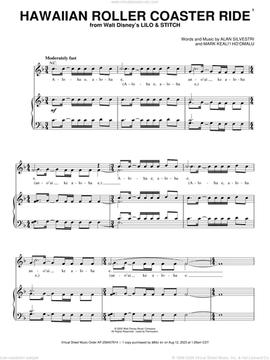 Hawaiian Roller Coaster Ride (from Lilo and Stitch)