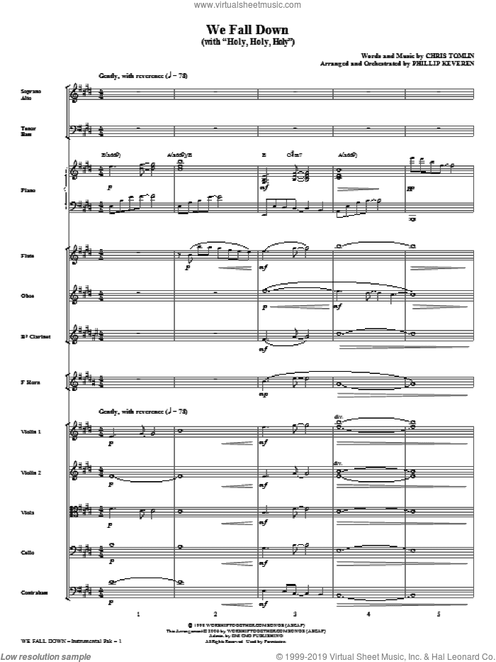 We Fall Down (with Holy, Holy, Holy) (arr. Phillip Keveren)