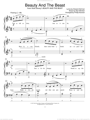 Beauty And The Beast (arr. Phillip Keveren)
