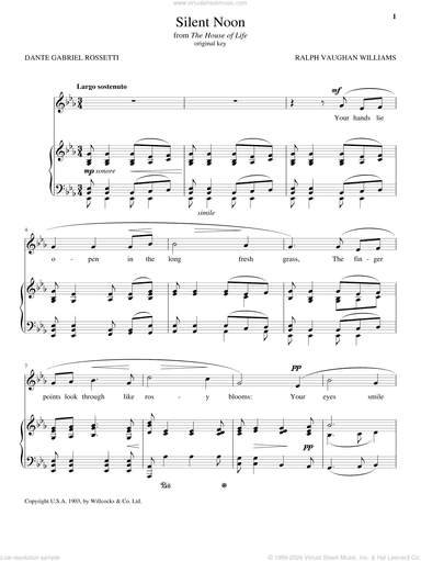 Silent Noon (Vaughan Williams)