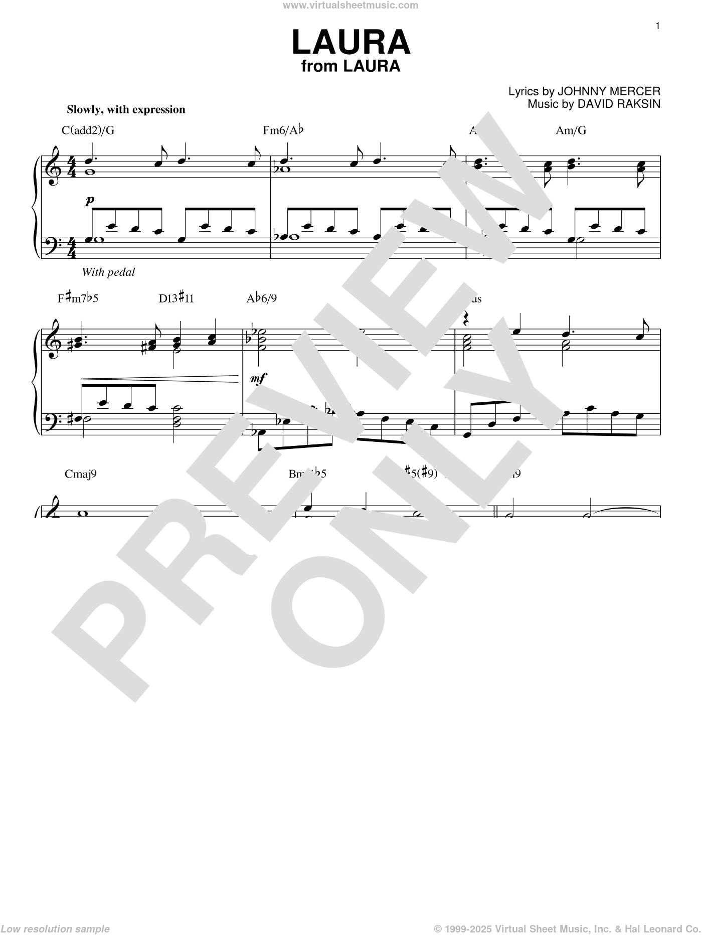 Laura [Jazz version] (arr. Brent Edstrom)