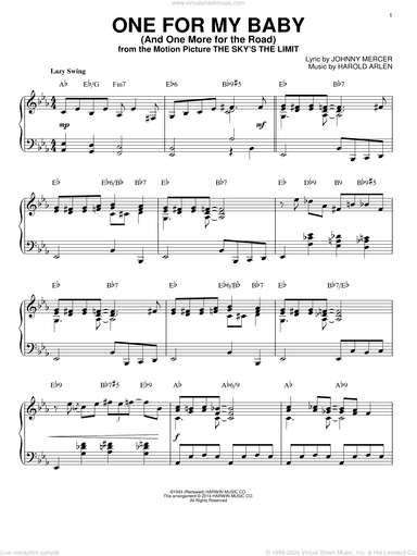 One For My Baby (And One More For The Road) [Jazz version] (arr. Brent Edstrom)