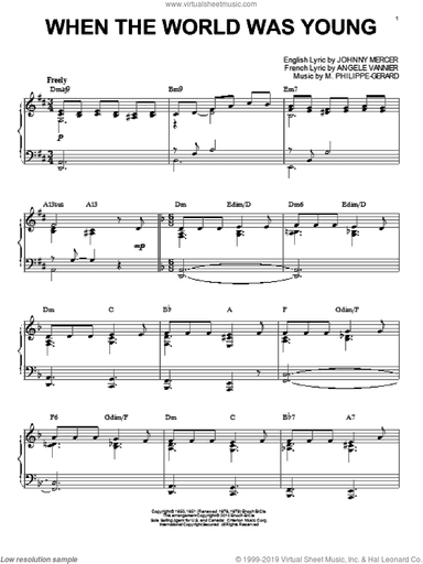 When The World Was Young [Jazz version] (arr. Brent Edstrom)