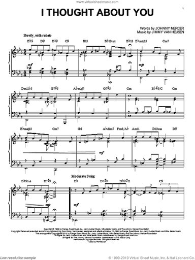 I Thought About You [Jazz version] (arr. Brent Edstrom)