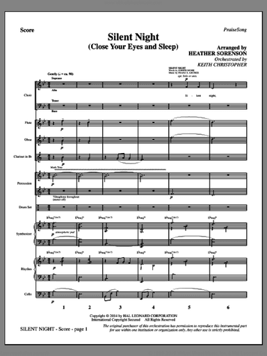 Silent Night (Close Your Eyes and Sleep)