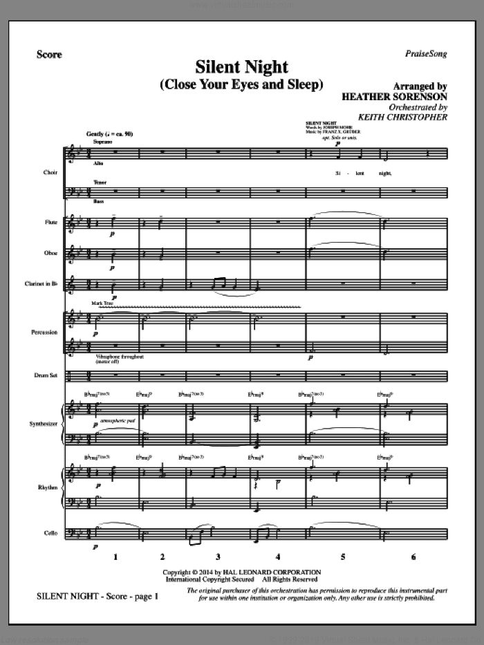 Silent Night (Close Your Eyes and Sleep)