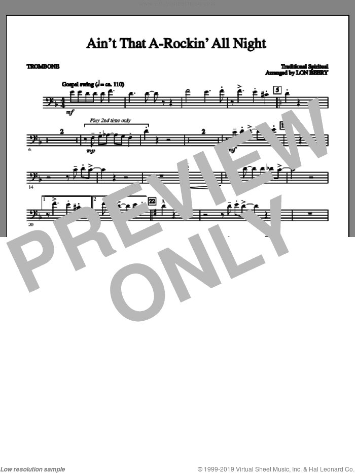 Ain't That A-Rockin' All Night (complete set of parts)
