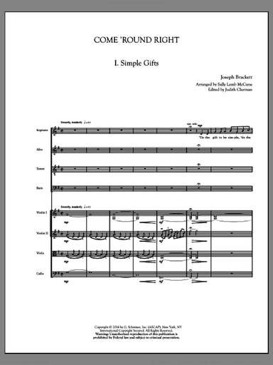 Come 'Round Right; A Folk Song Suite (COMPLETE)