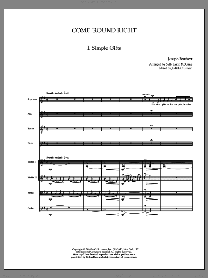 Come 'Round Right; A Folk Song Suite (COMPLETE)