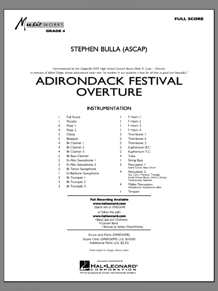 Adirondack Festival Overture (COMPLETE)